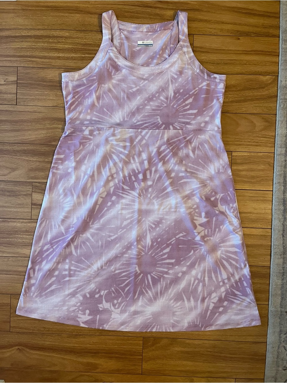 Sleeveless Tie-Dye Lavender Mini Dress by Columbia